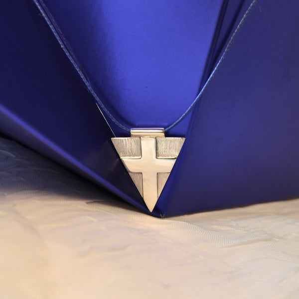 Greek Flag Silver Pendant