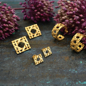 handmade earrings by Stella Leousi