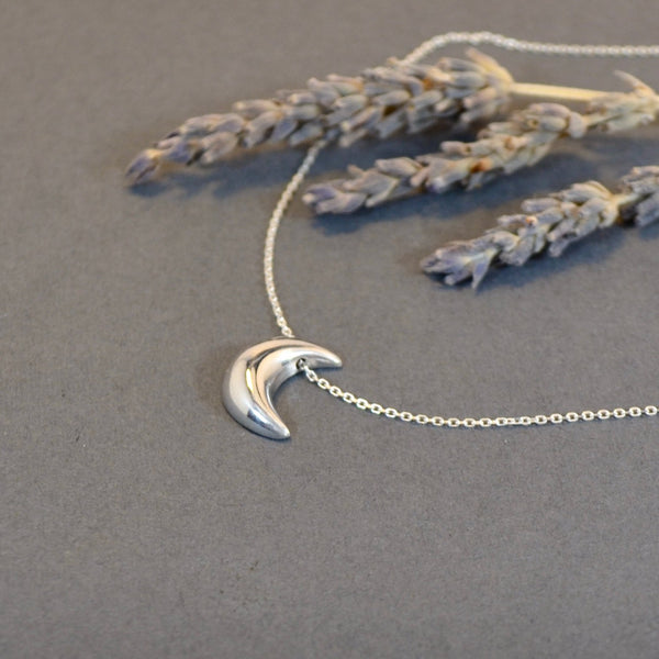 New Moon Handmade Silver Necklace