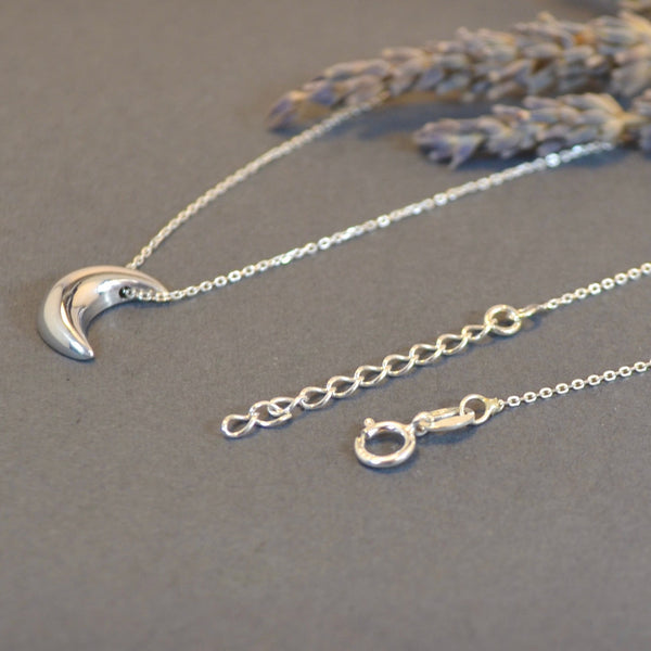 New Moon Handmade Silver Necklace