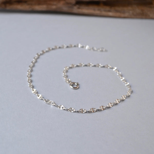 Minimal Silver Anklet Bracelet