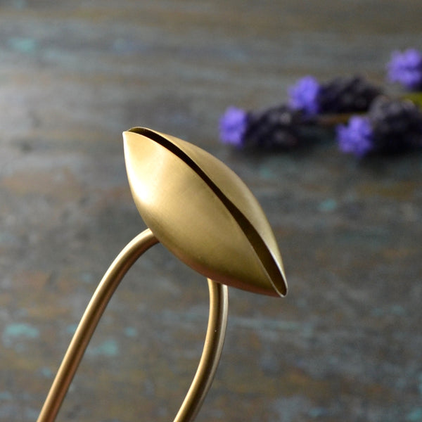 Shell Brass Hair Pin