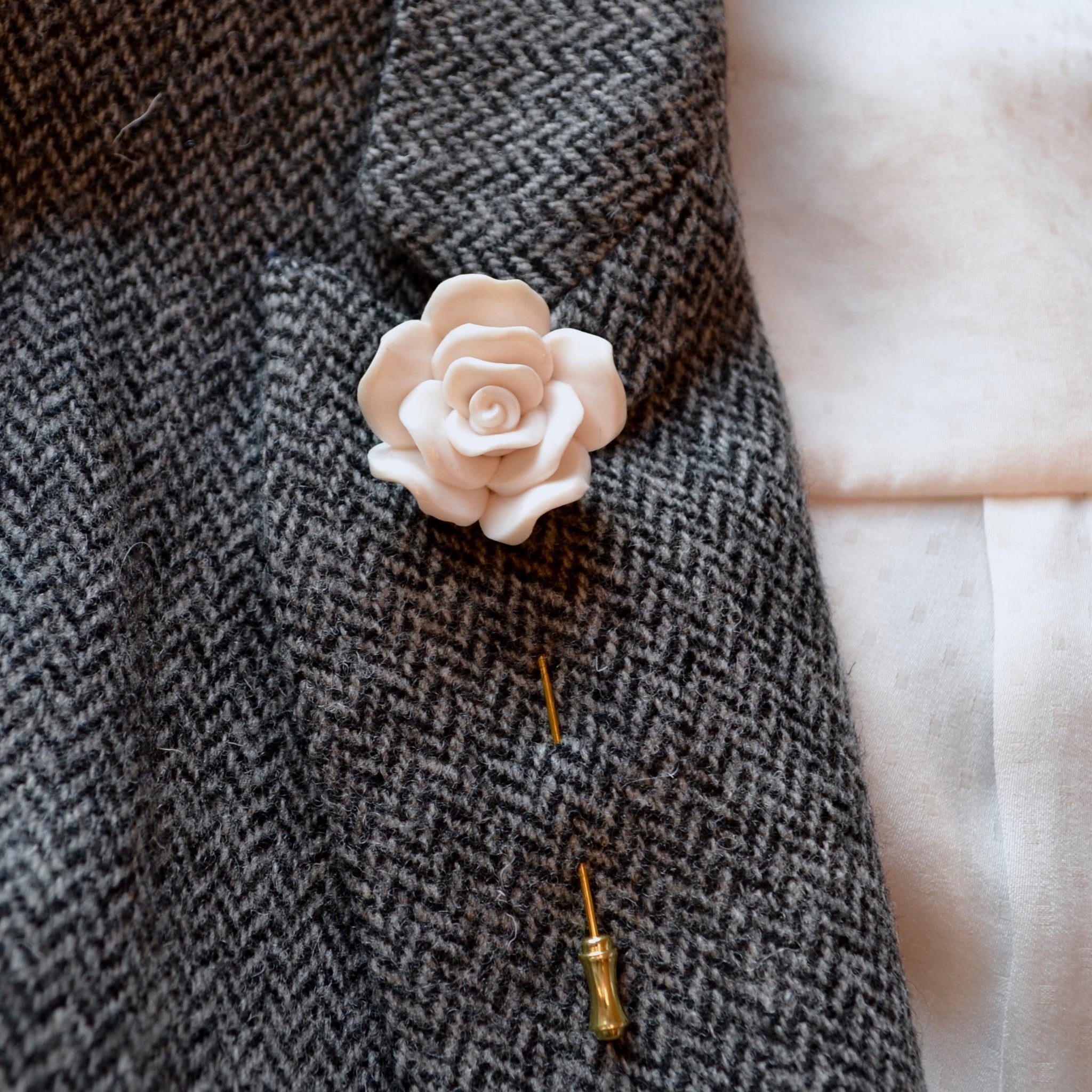 Floral Boutonniere~Flower Lapel Pin