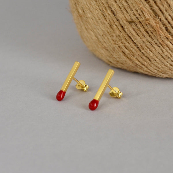 Tiny Match Silver earrings