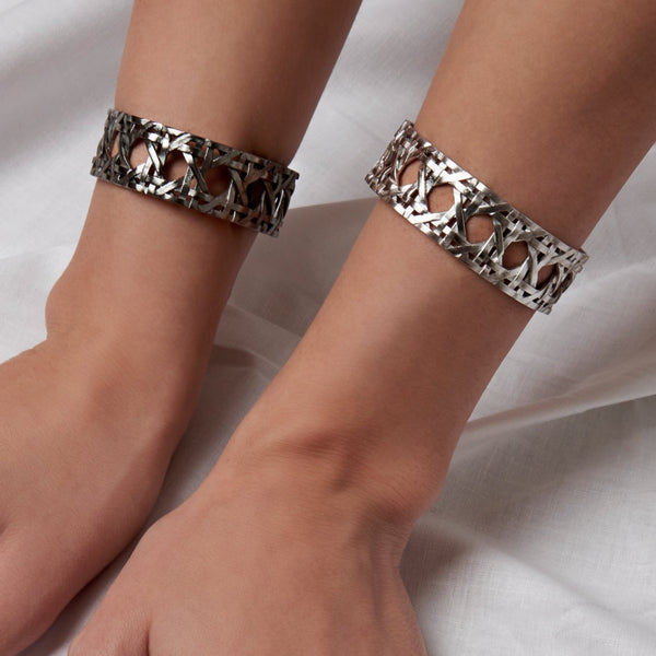 Bracelet Handmade in Rattan Design ~ Luxury Arm Cuff