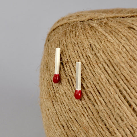 Tiny Match Silver earrings
