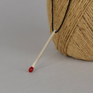 Unique Handmade Silver Match Pendant