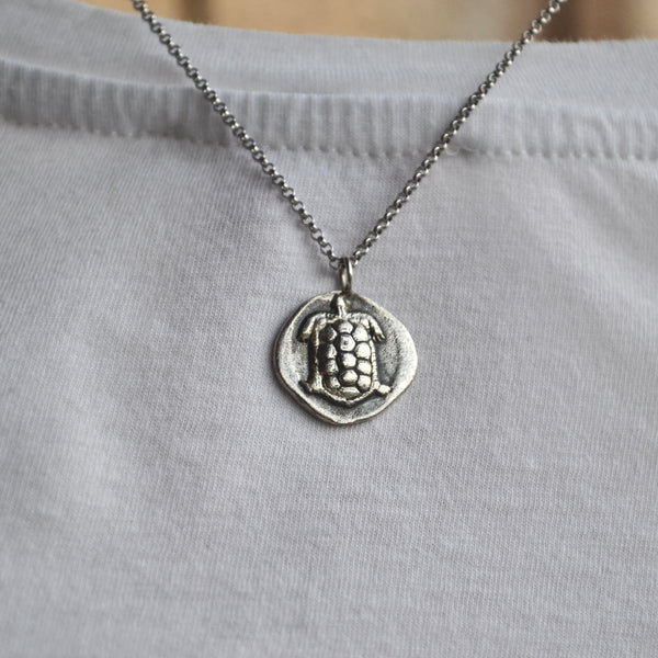 Silver Stater of Aegina ~ Turtle coin Silver Necklace