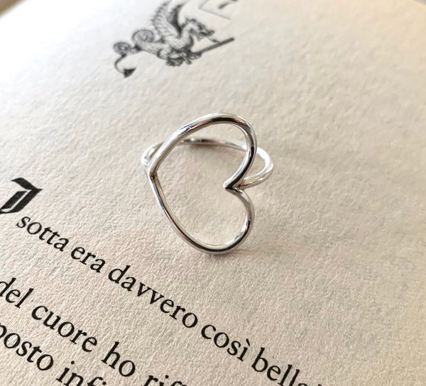 Silver Heart Ring