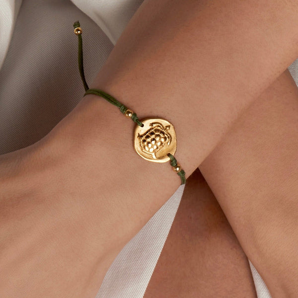 Turtle-Ancient Greek Coin-Adjustable Bracelet