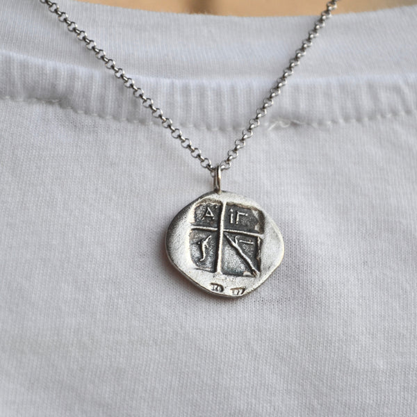 Silver Stater of Aegina ~ Turtle coin Silver Necklace